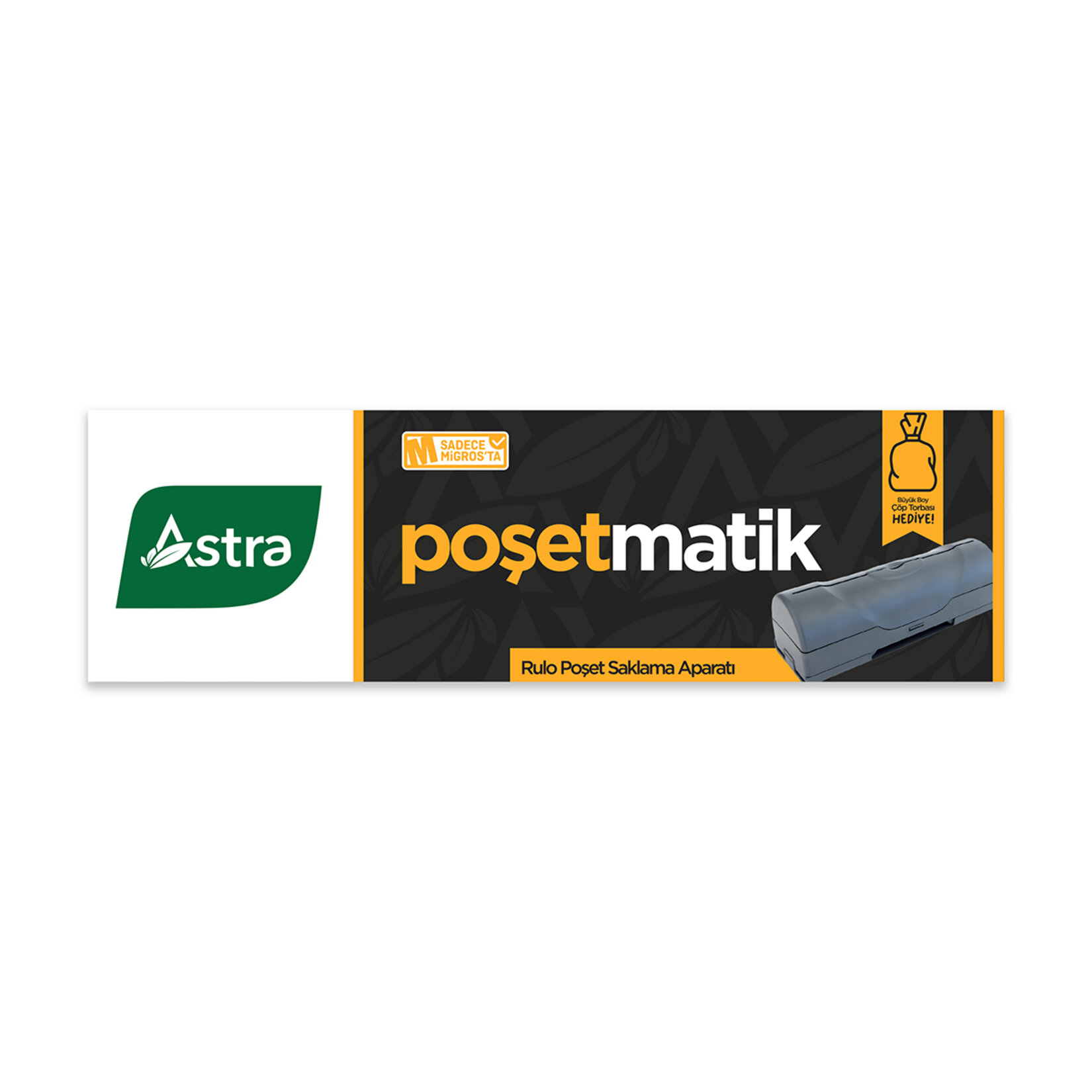 Astra Poşetmatik (Büyük Çöp Torbası Hediyeli)
