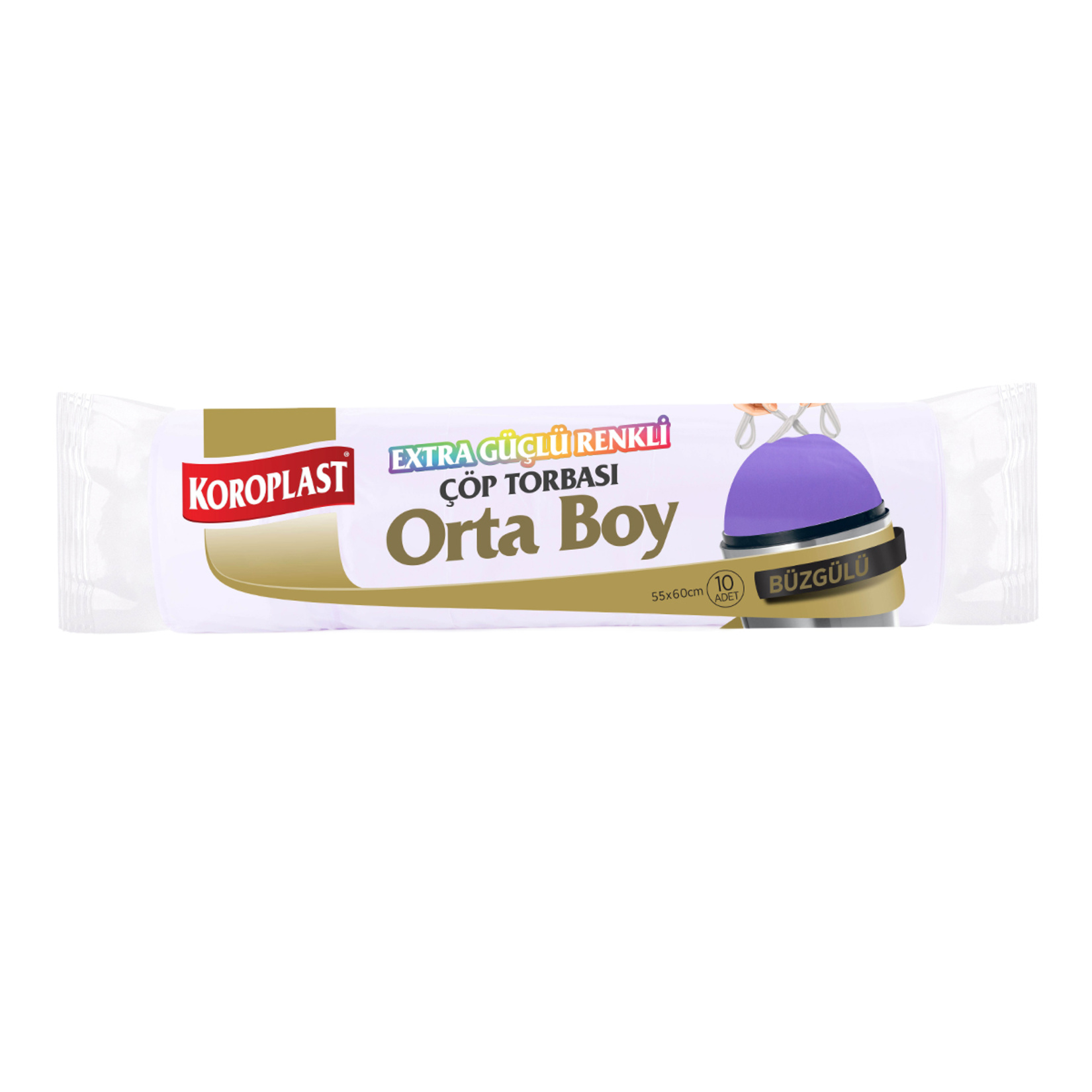 Koroplast Renkli Çöp Torbası Orta Boy 10'lu - Görsel 1