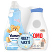 Omo Bebek Sıvı Deterjan 900 ml + Yumoş Doğal Özler Konsantre Yumuşatıcısı Bebek 1200 ml - Görsel 1