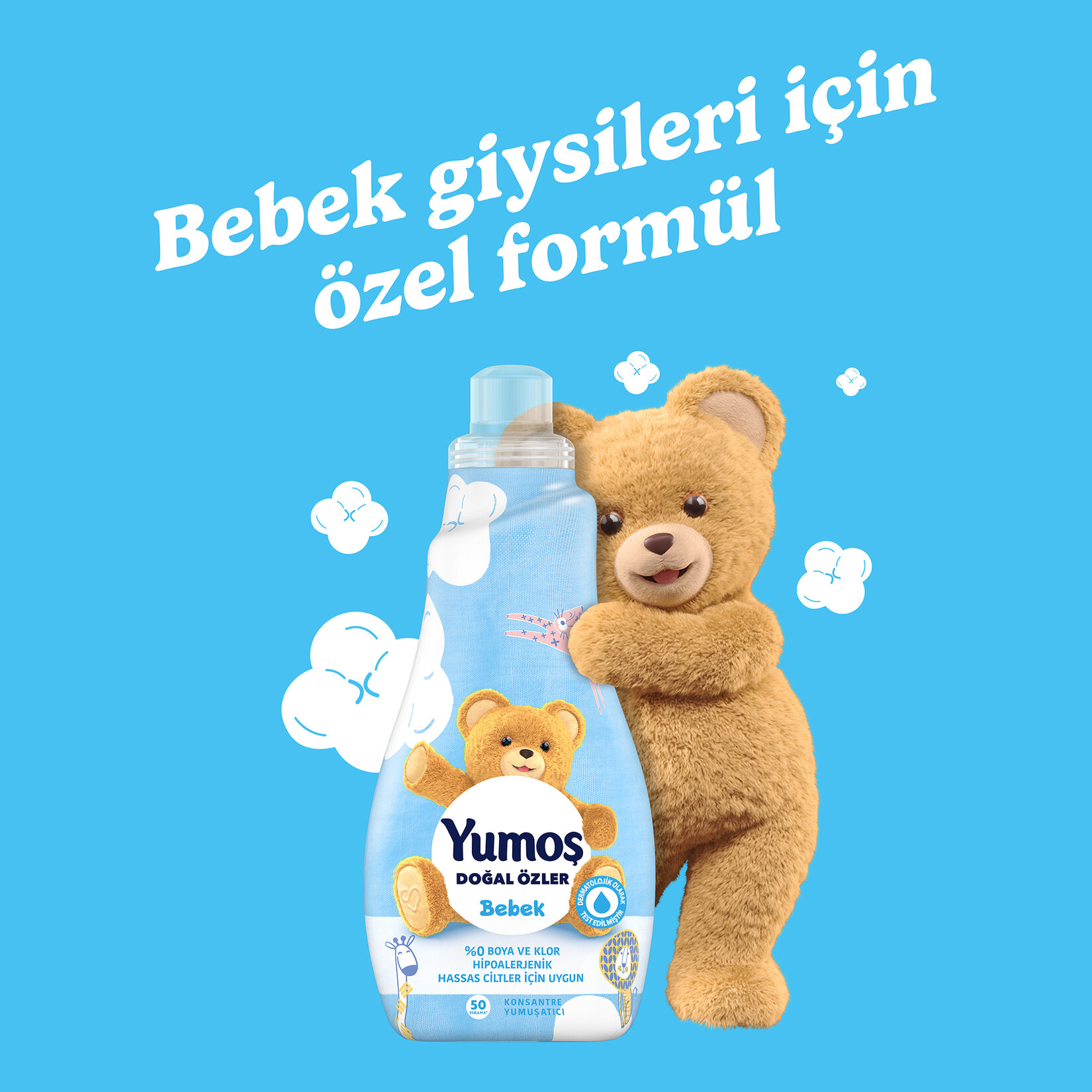 Omo Bebek Sıvı Deterjan 900 ml + Yumoş Doğal Özler Konsantre Yumuşatıcısı Bebek 1200 ml - Görsel 3