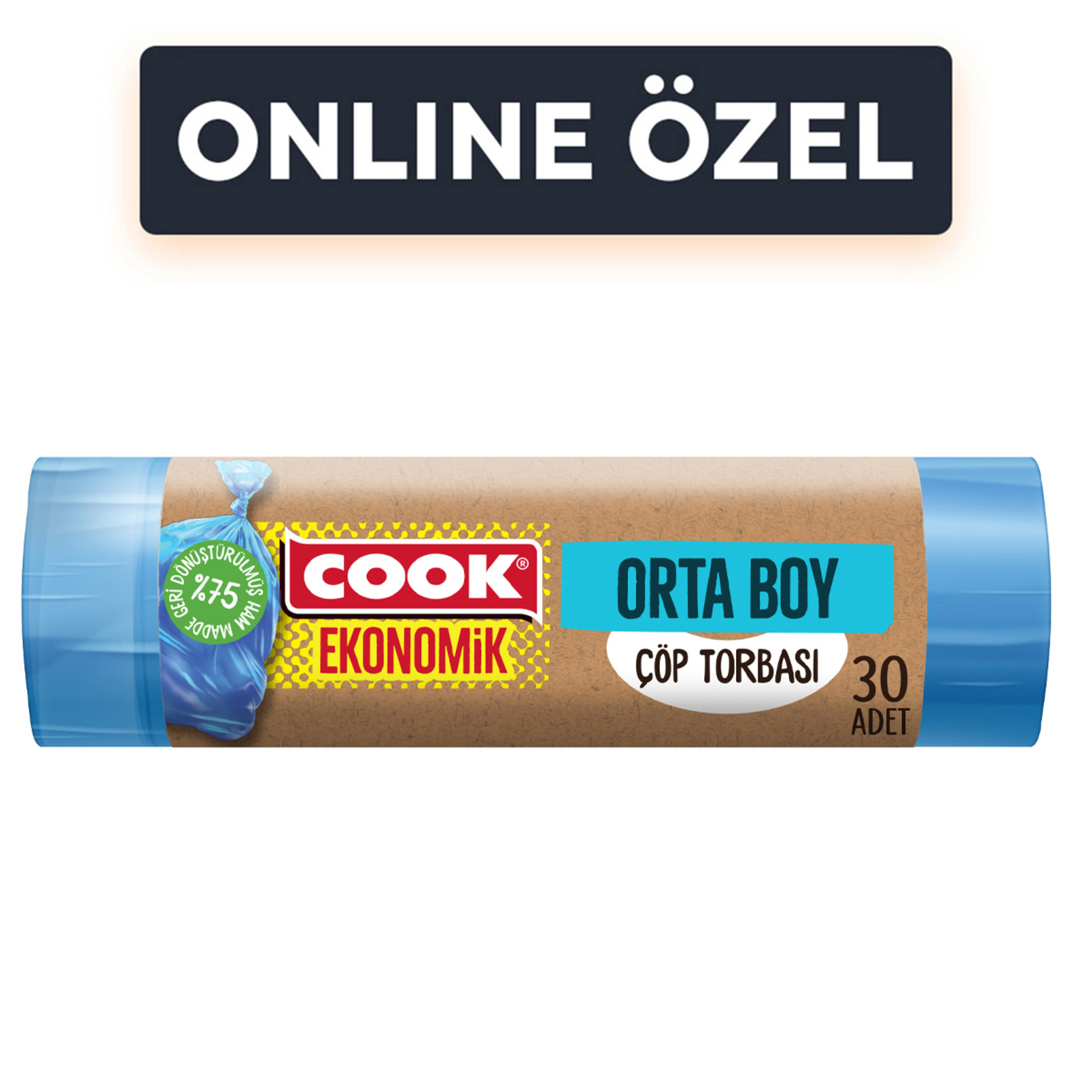 Cook Geri Dönüşüm Çöp Torbası Orta Boy 30'lu - Görsel 1