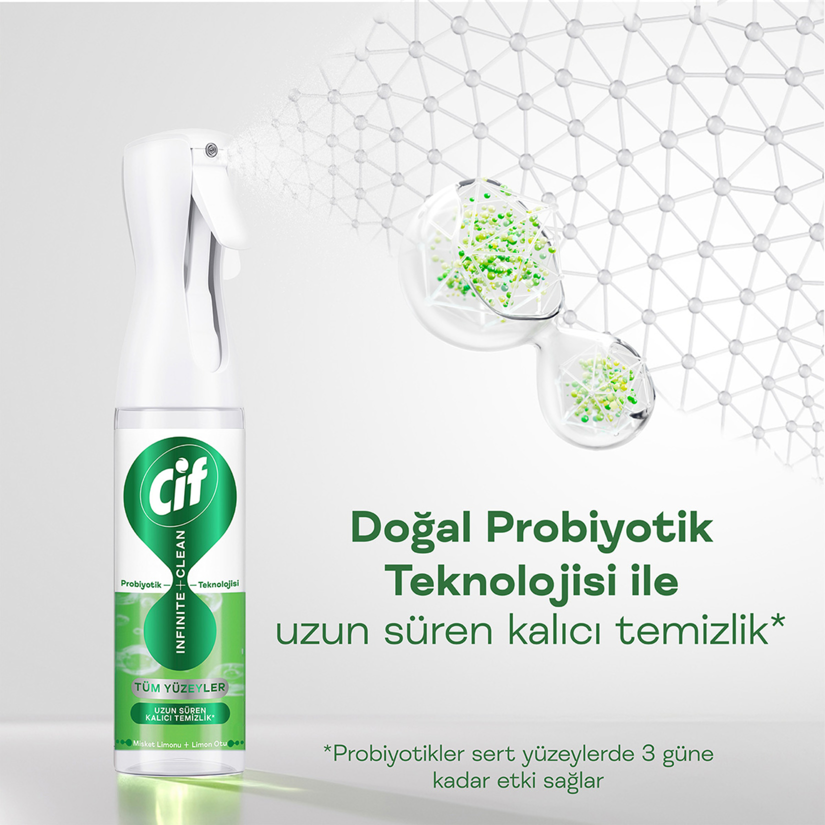 Cif Infinite Clean 280 Ml + Yedek Şişe Misket Limon 280 Ml - Görsel 2
