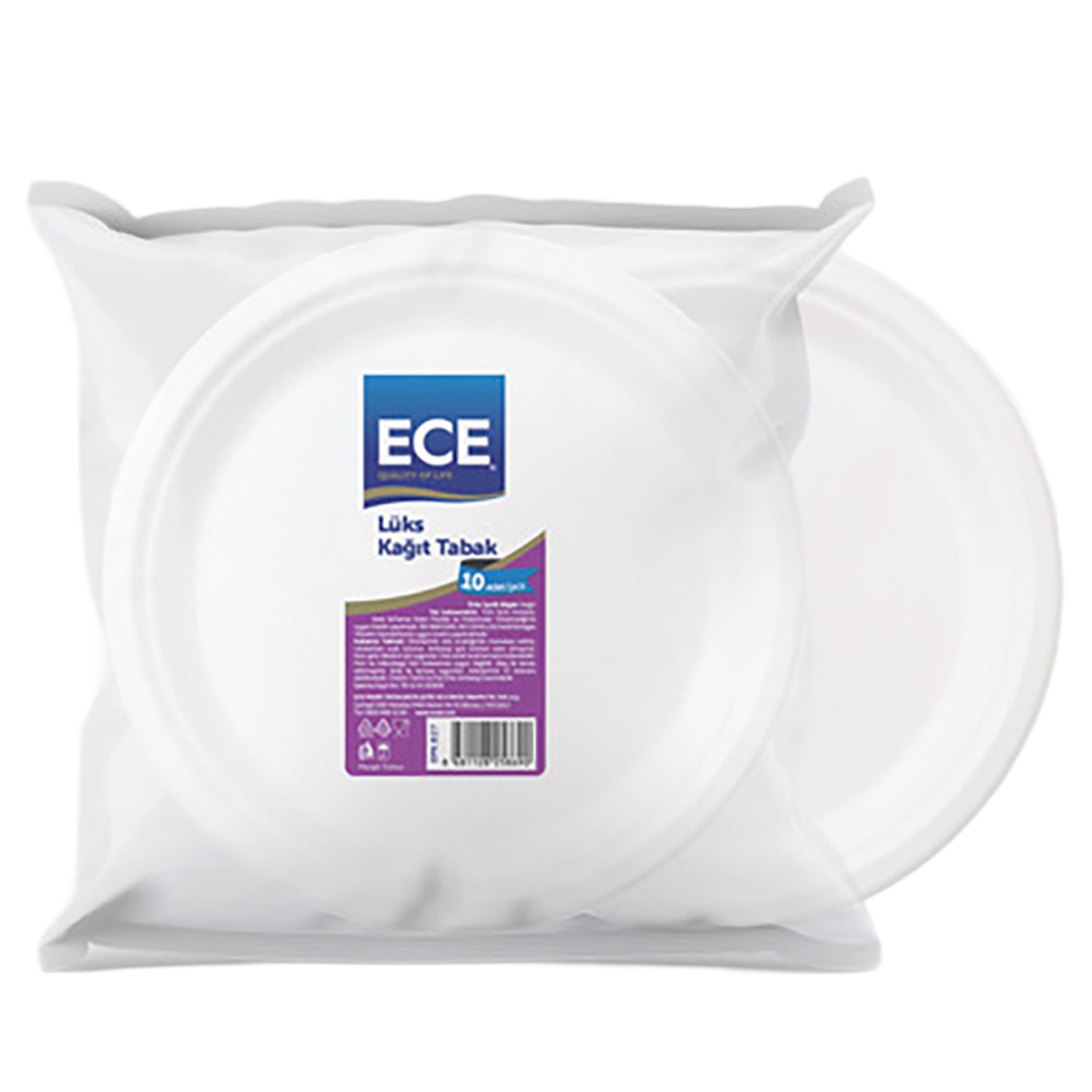 Ece Kağıt Tabak 22.5 Cm 10'lu - Görsel 2