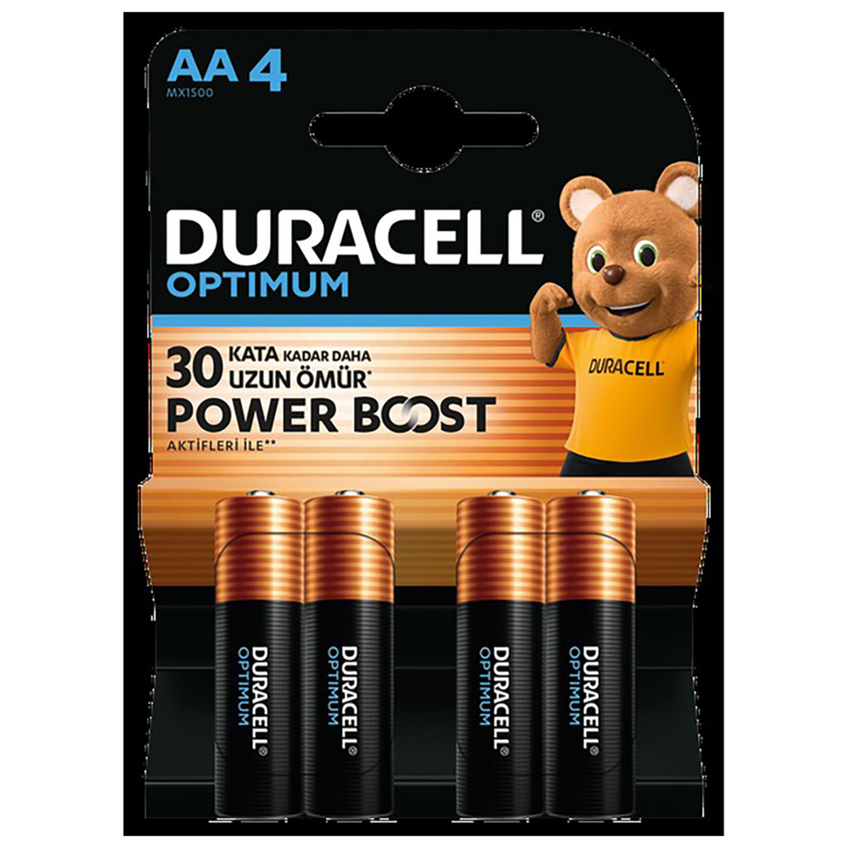 Duracell Optimum Powerboost AA Kalem Pil 4'lü - Görsel 1