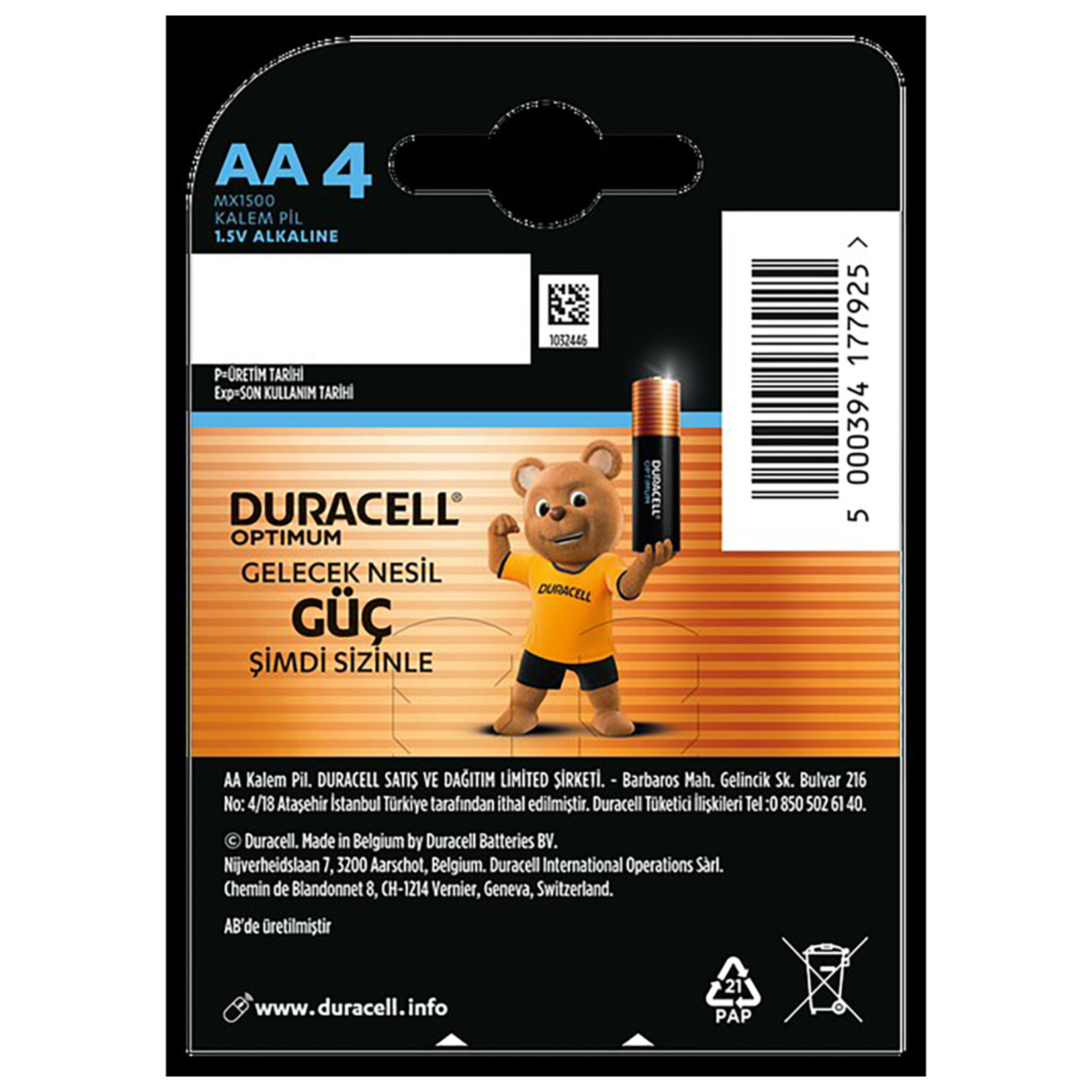 Duracell Optimum Powerboost AA Kalem Pil 4'lü - Görsel 2