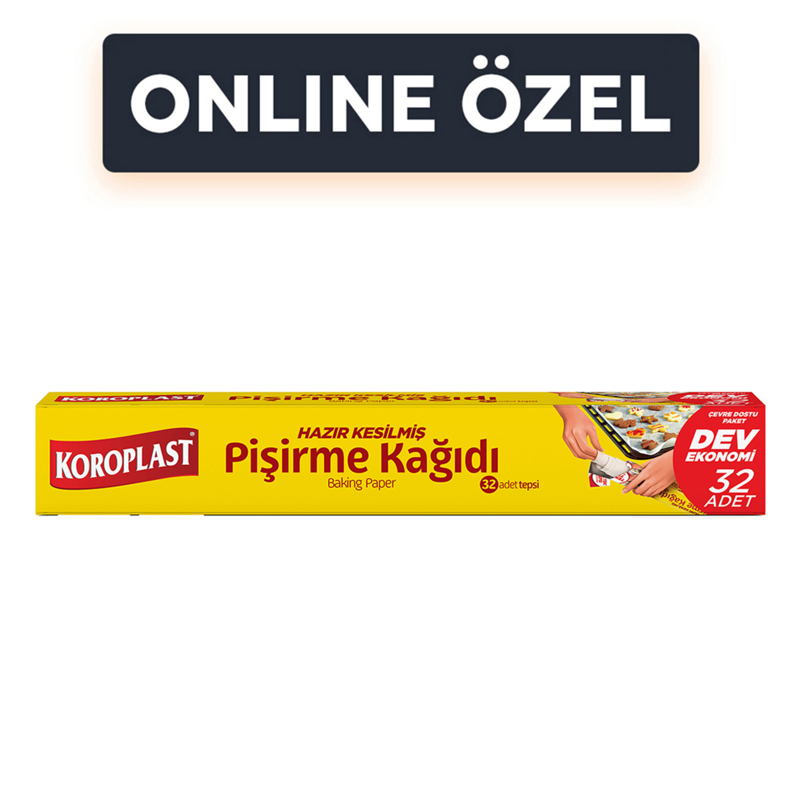 Koroplast Pişirme Kağıdı Hazır Kesilmiş 32'li - Görsel 1