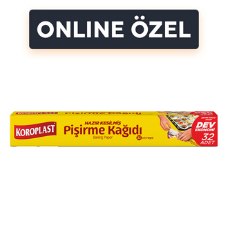 Koroplast Pişirme Kağıdı Hazır Kesilmiş 32'li