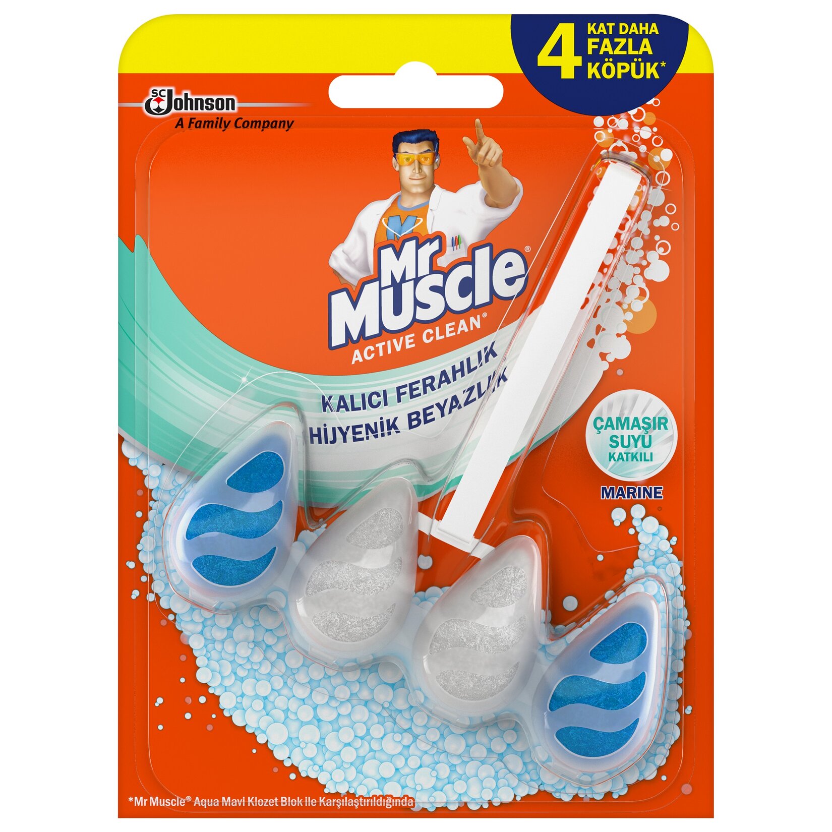 Mr. Muscle Klozet Blok Çamaşır Suyu Katkılı 37 G - Görsel 1