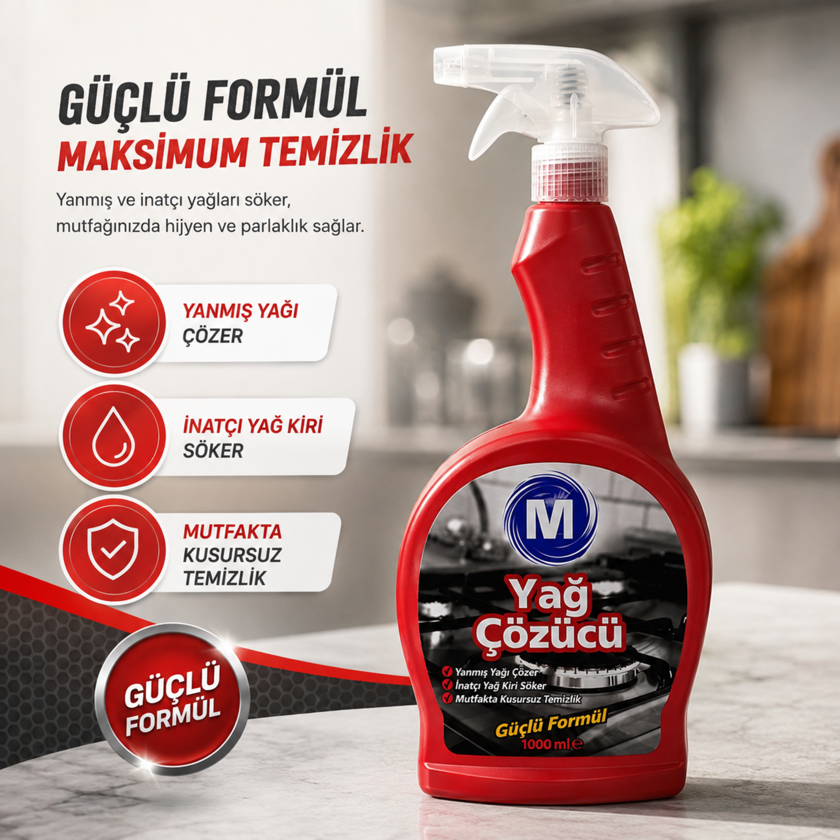 Migros Yağ Çözücü Sprey 1000 Ml - Görsel 2