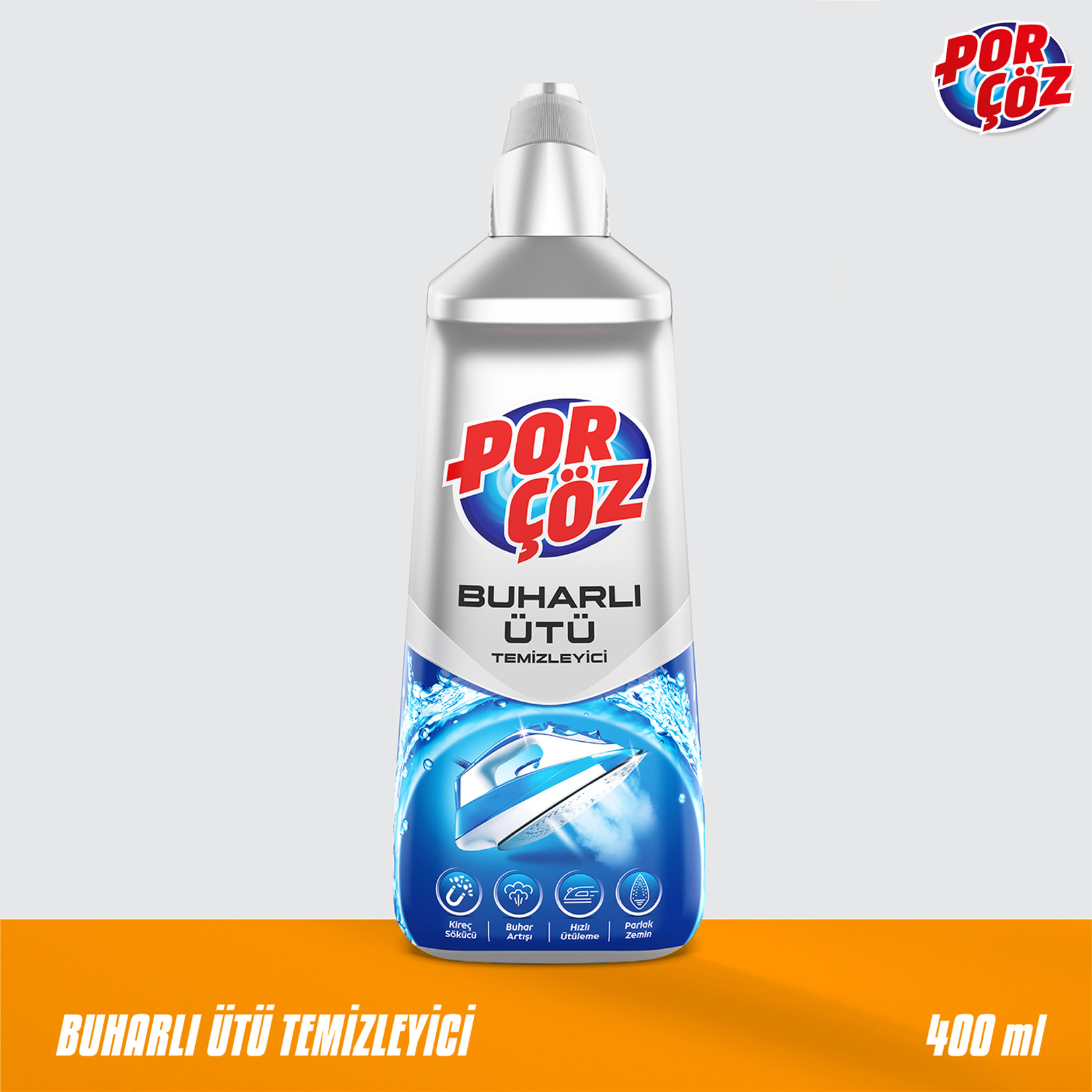 Porçöz Buharlı Ütü Temizleyici 400 Ml - Görsel 2