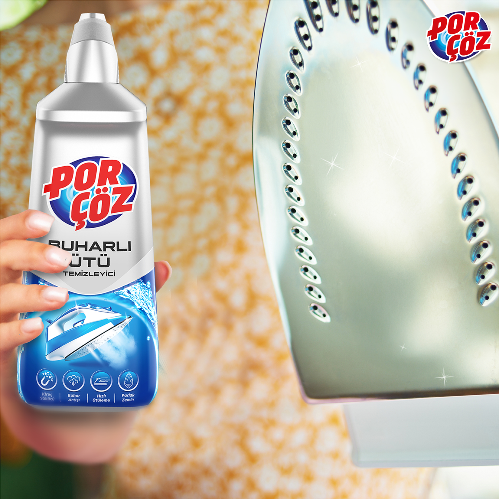 Porçöz Buharlı Ütü Temizleyici 400 Ml - Görsel 3