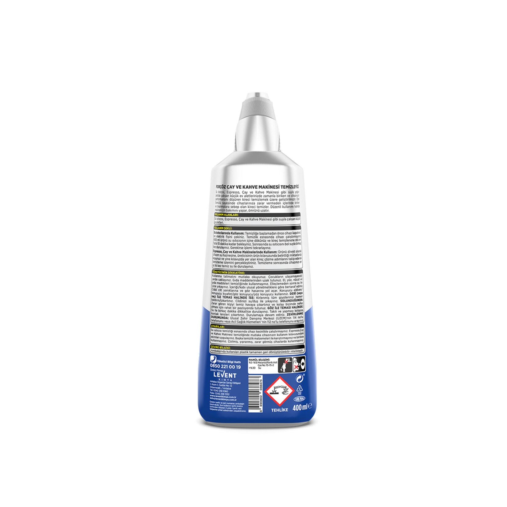 Porçöz Çay Ve Kahve Makinesi Temizleyicisi 400 Ml - Görsel 2