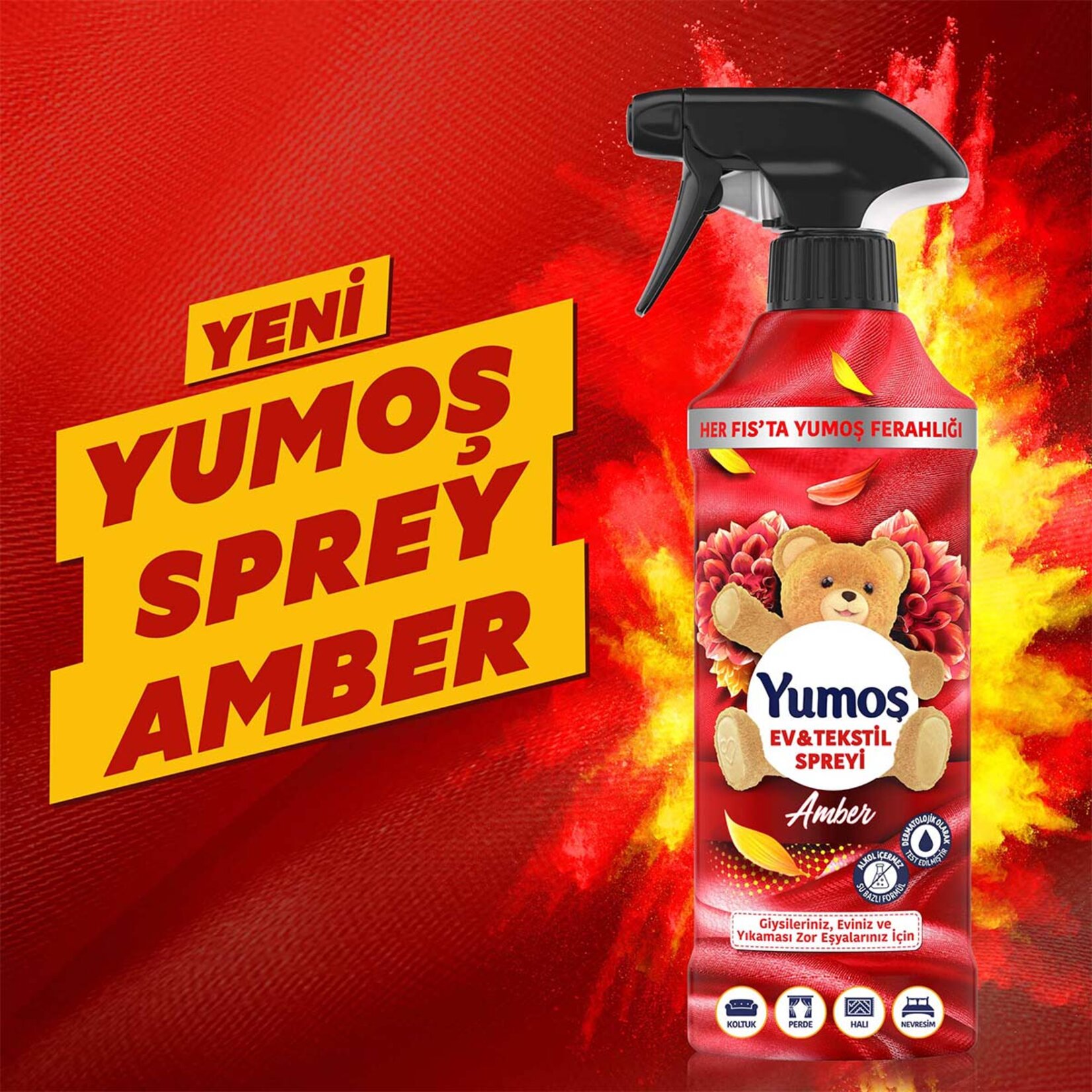 Yumoş Sprey Amber 2 x 450 Ml - Görsel 3