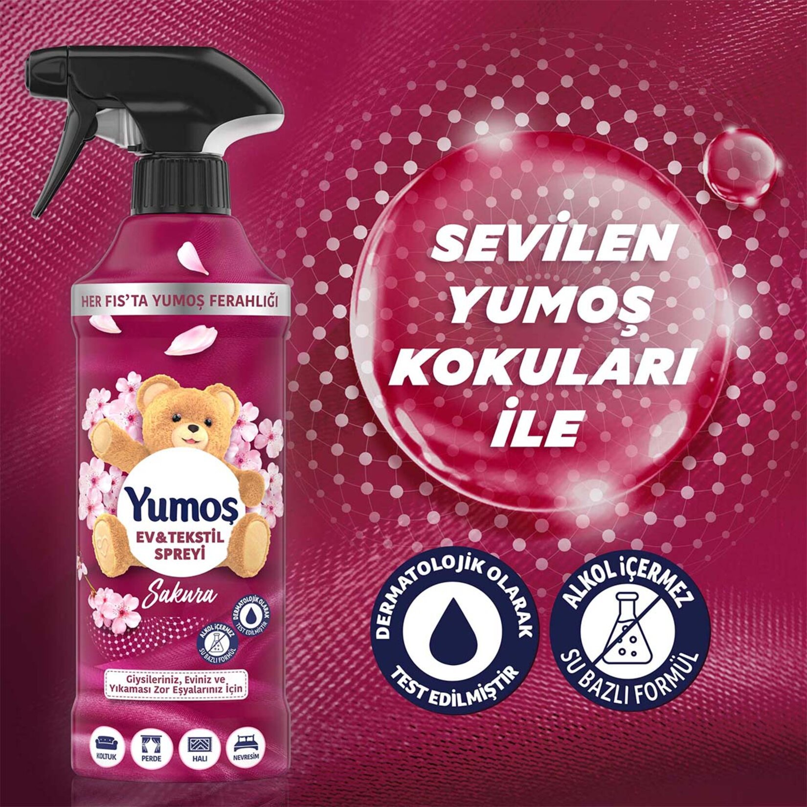 Yumoş Sprey Sakura 2 x 450 Ml - Görsel 4