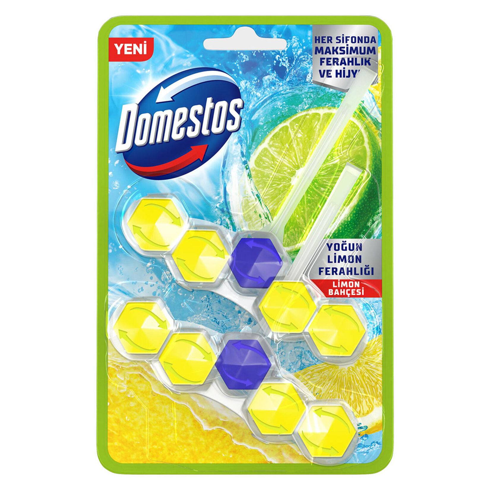 Domestos Wc Blok Limon 2 x 50 G - Görsel 1