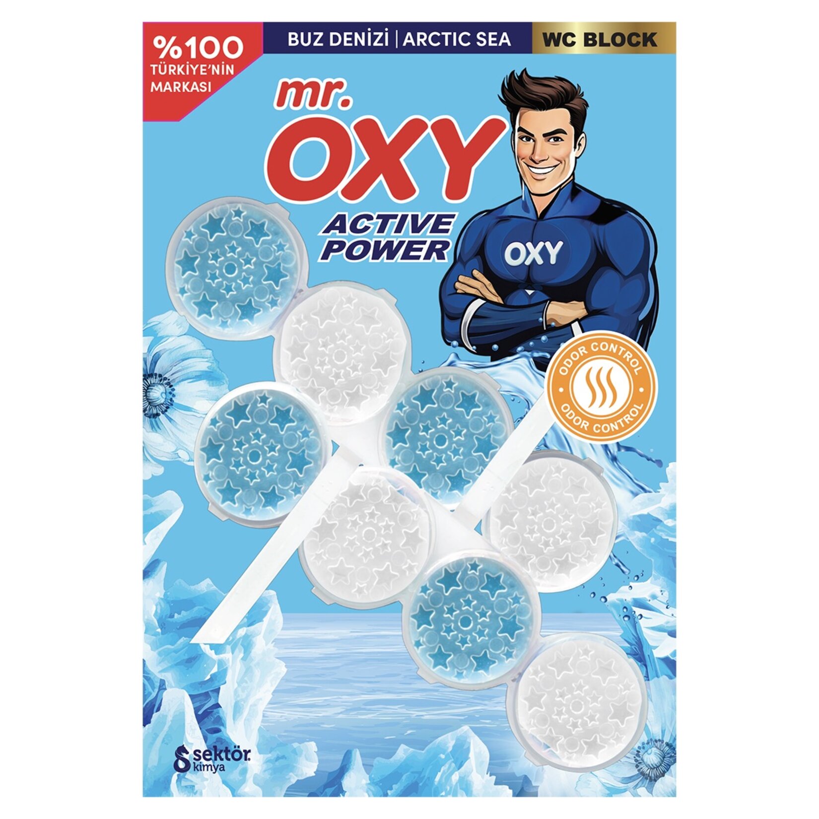 Mr Oxy Wc Blok Buz Denizi 2x50 G