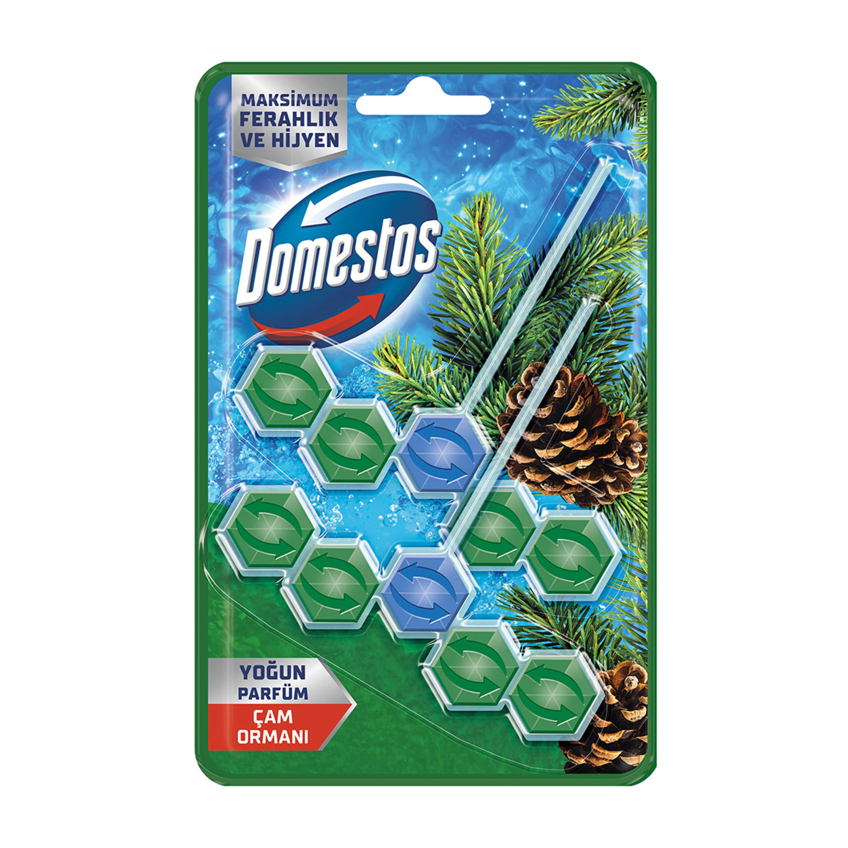 Domestos Wc Blok Çam Ferahlığı 2 x 50 G - Görsel 1