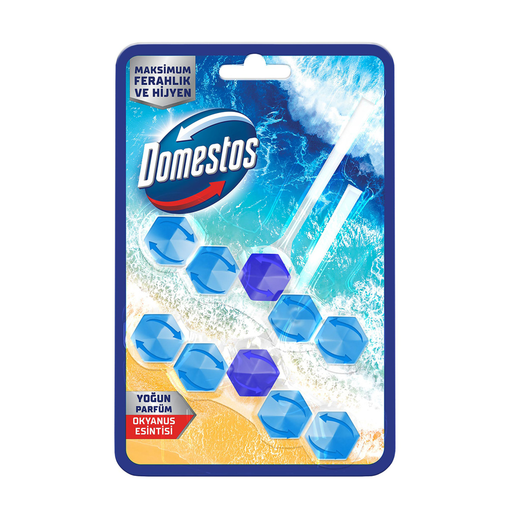 Domestos Wc Blok Okyanus Ferahlığı 2 x 50 G - Görsel 1
