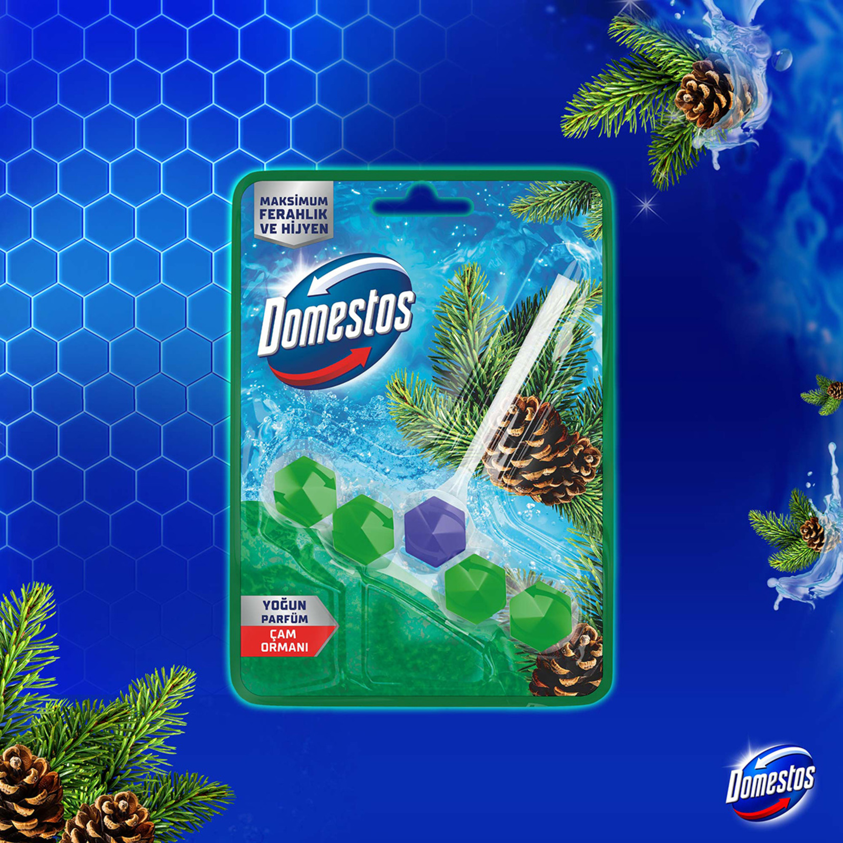 Domestos Wc Blok Çam Ferahlığı Tekli 50 G - Görsel 3
