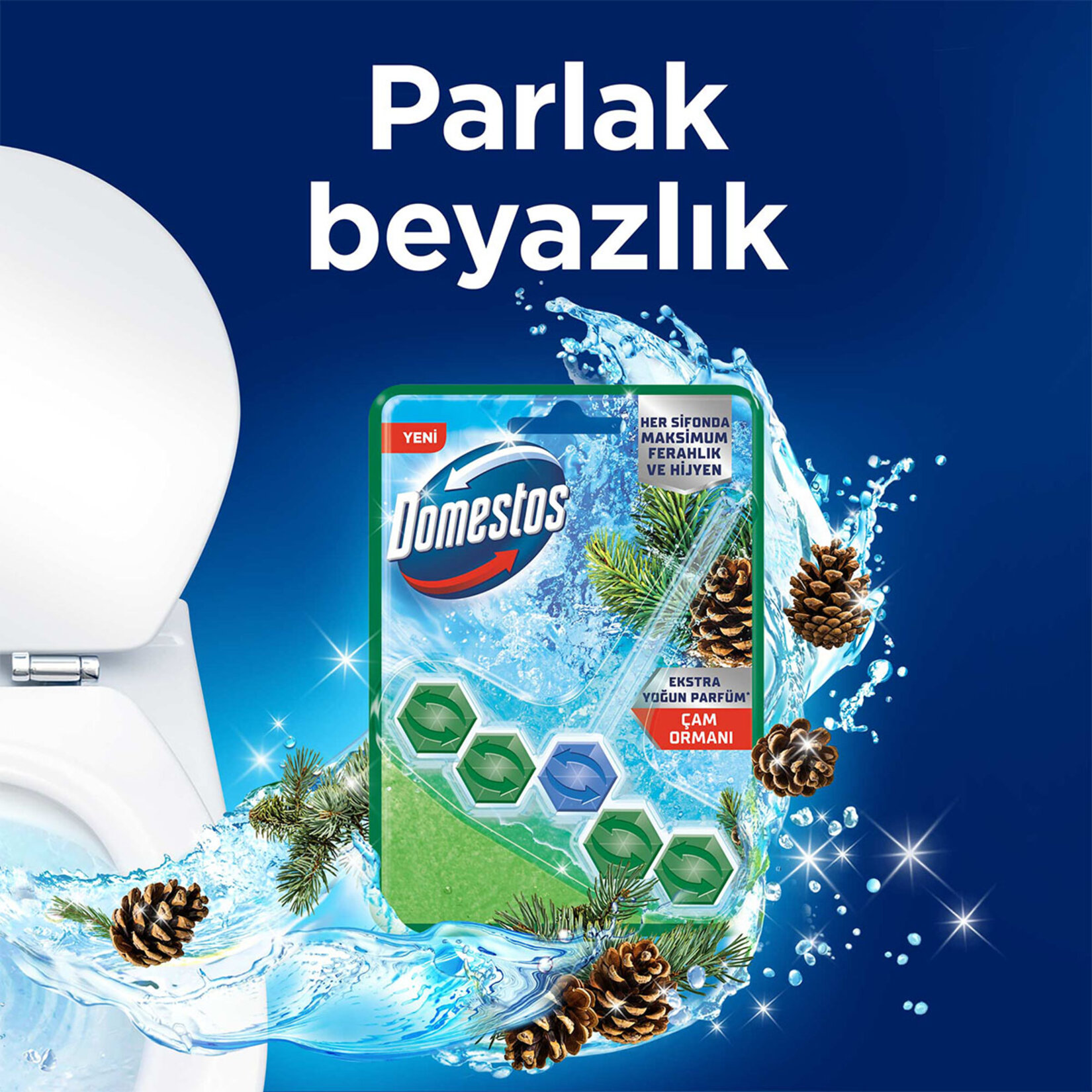 Domestos Wc Blok Çam Ferahlığı Tekli 50 G - Görsel 3