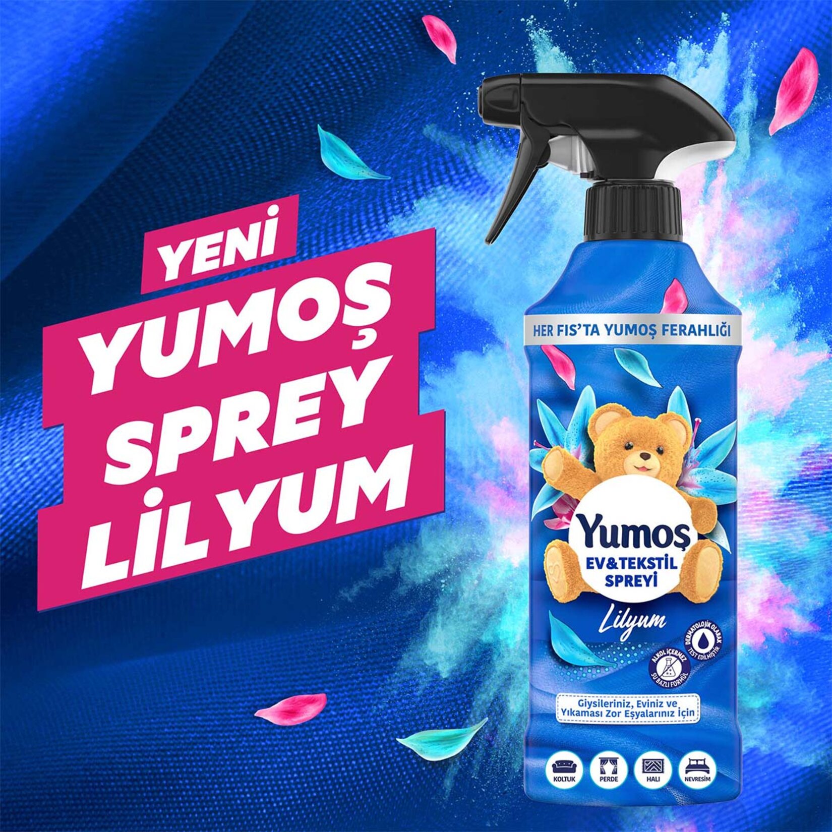 Yumoş Sprey Lilyum 2 X 450 Ml - Görsel 3