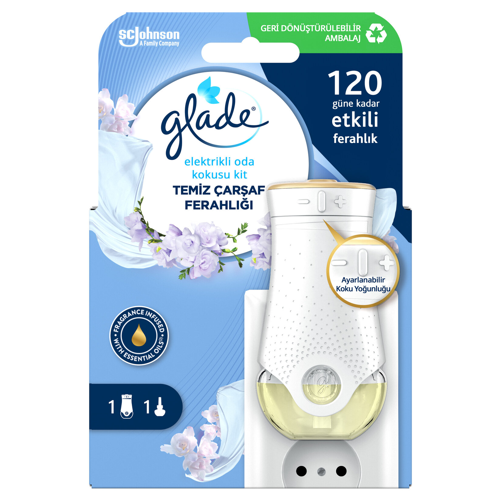 Glade Elektrikli Kit Temiz Çarşaf Ferahlığı 20 Ml - Görsel 1