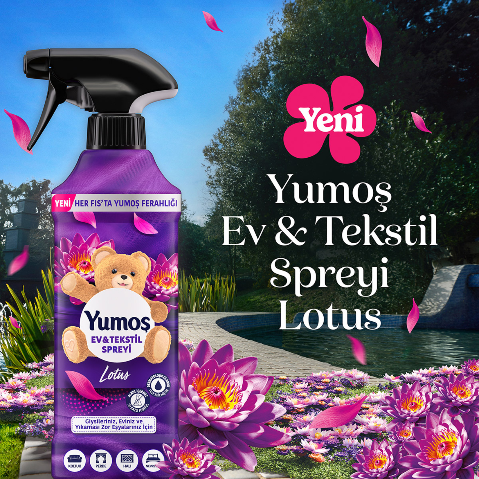 Yumoş Sprey Lotus 2 x 450 Ml - Görsel 4