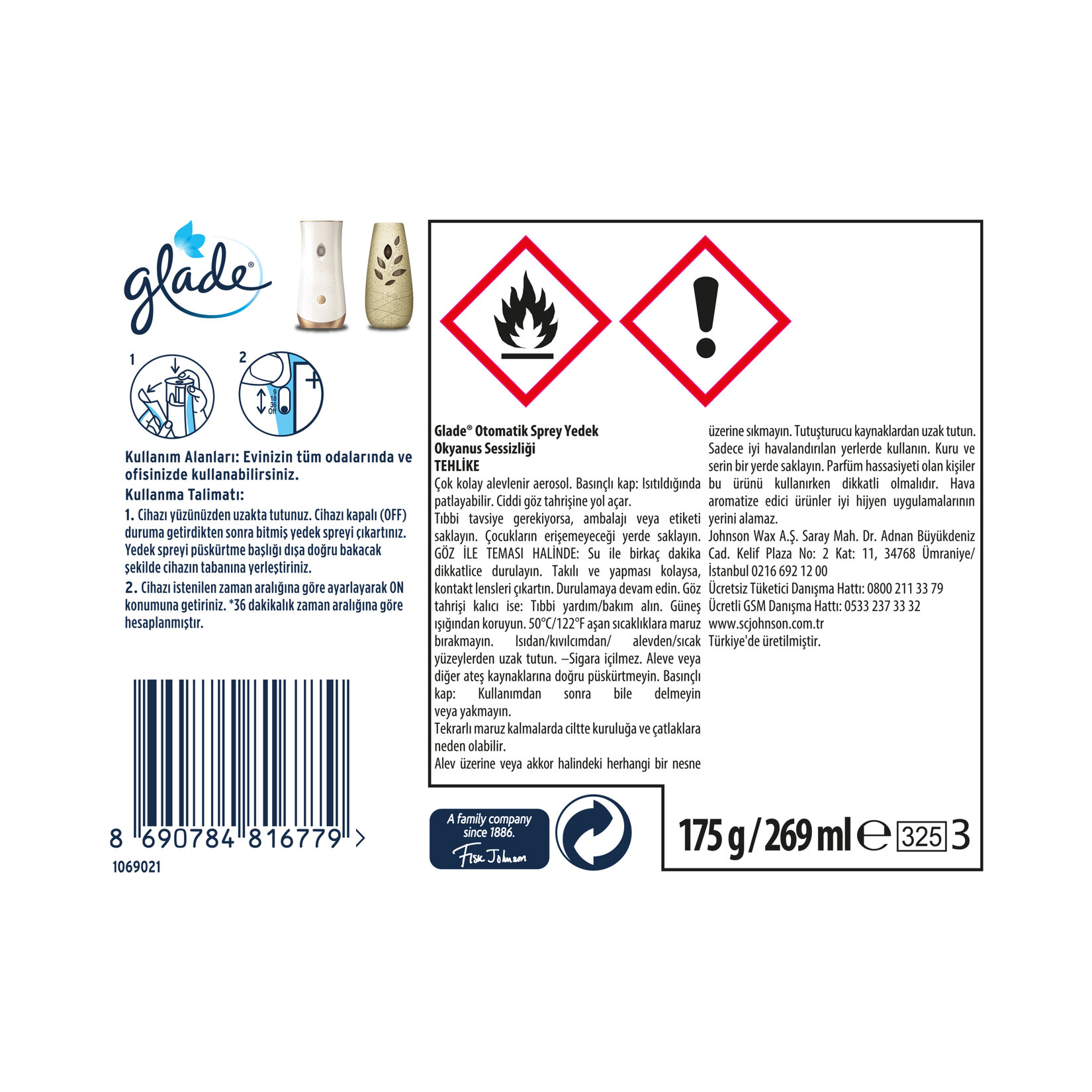 Glade Otomatik Sprey Yedek Okyanus veya Tropikal 269ml - Görsel 3