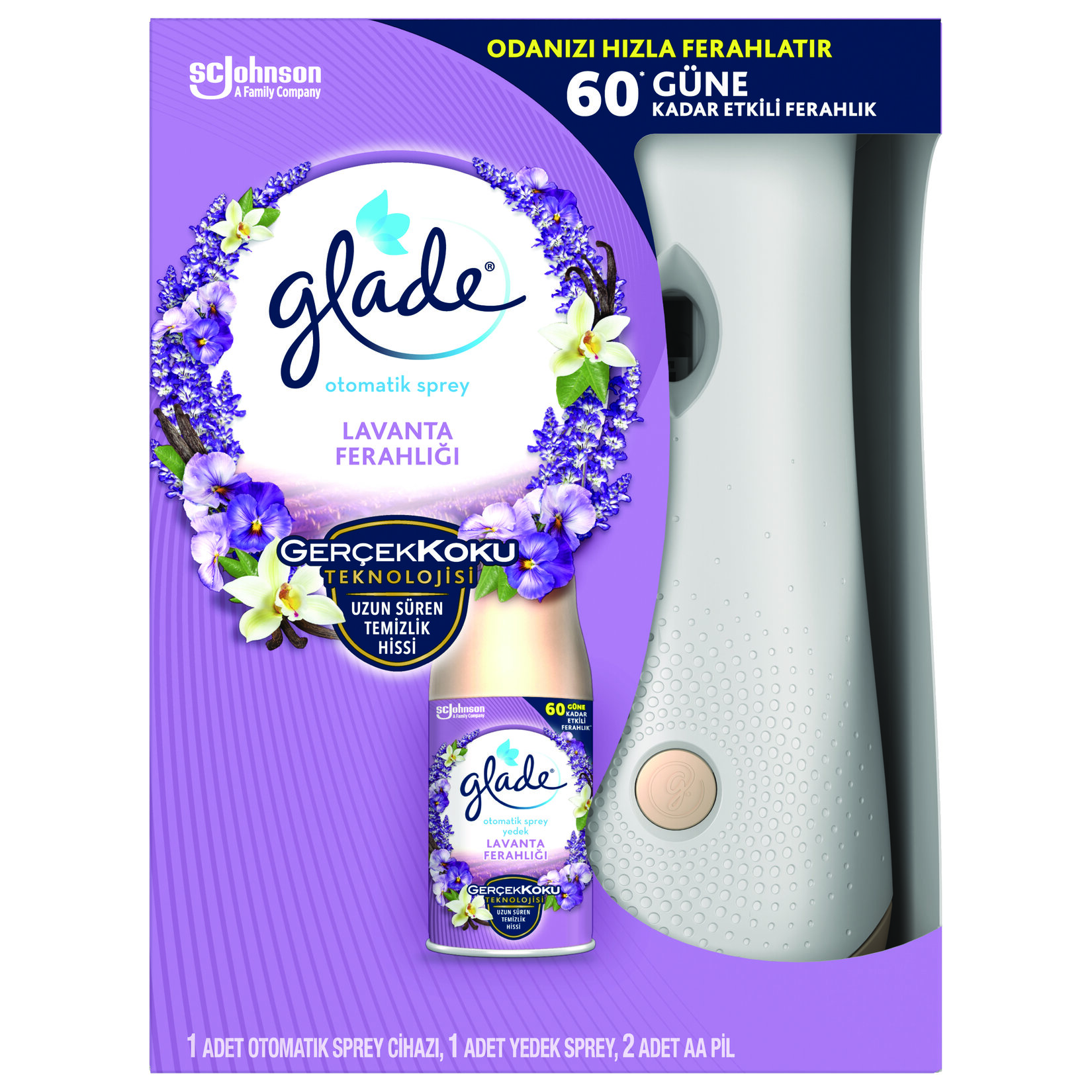 Glade Otomatik Sprey Kit Lavanta Ferahlığı 269ml - Görsel 1