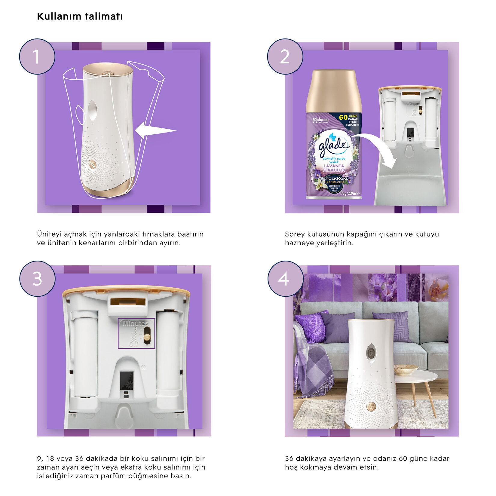 Glade Otomatik Sprey Kit Lavanta Ferahlığı 269ml - Görsel 5