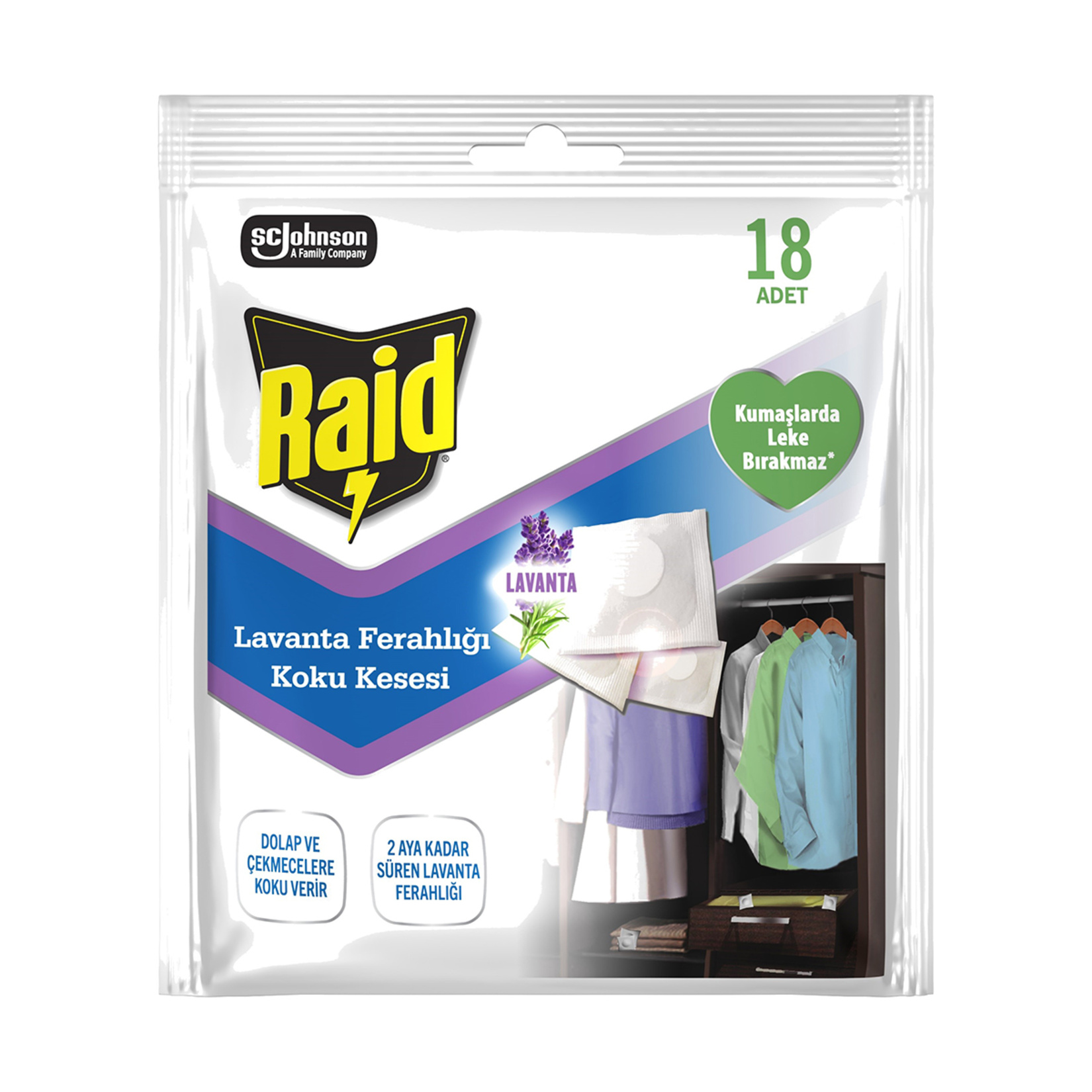 Raid Lavanta Kesesi 18 x 1.5 G - Görsel 1
