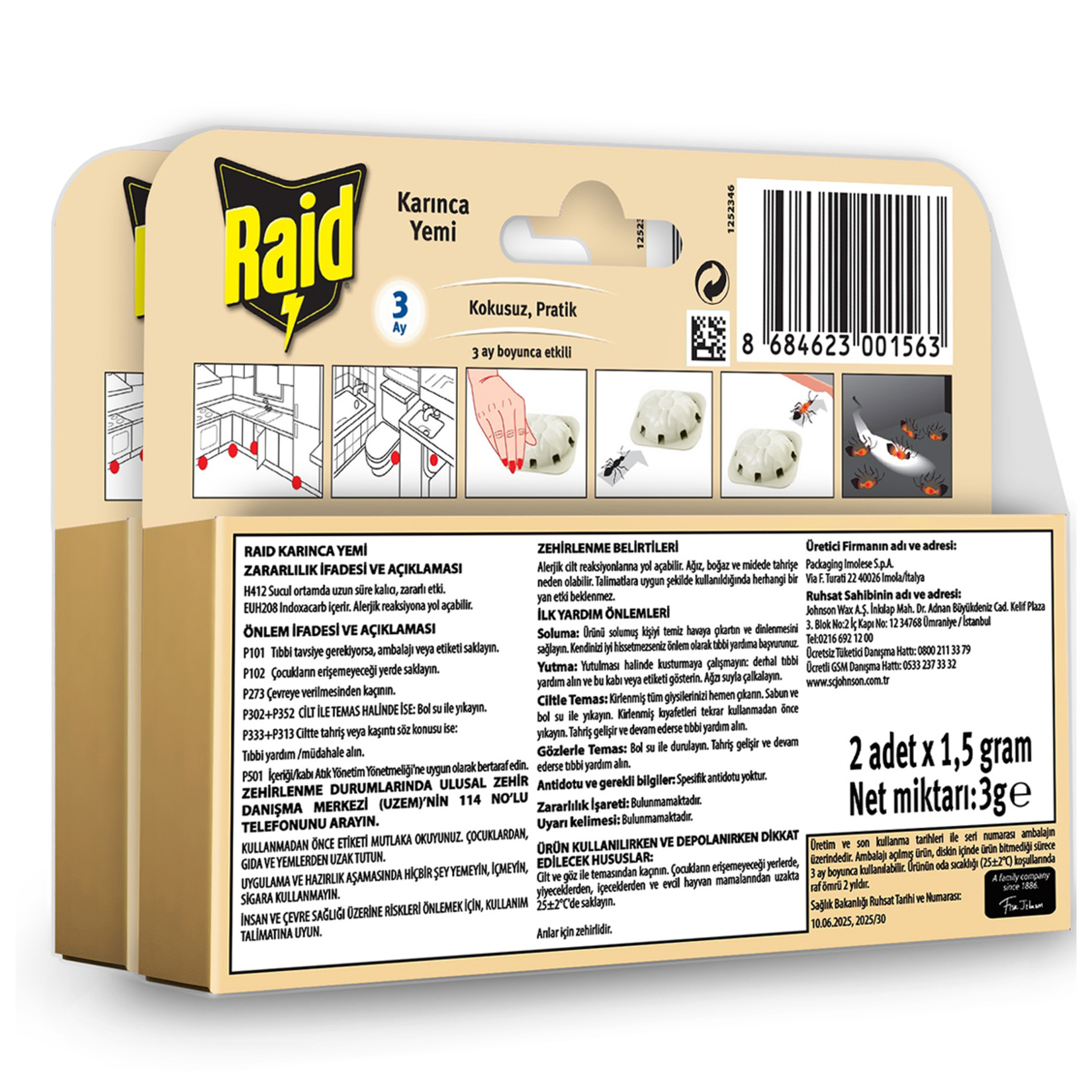 Raid Karınca Yemi Promo Paket 2+2 - Görsel 2