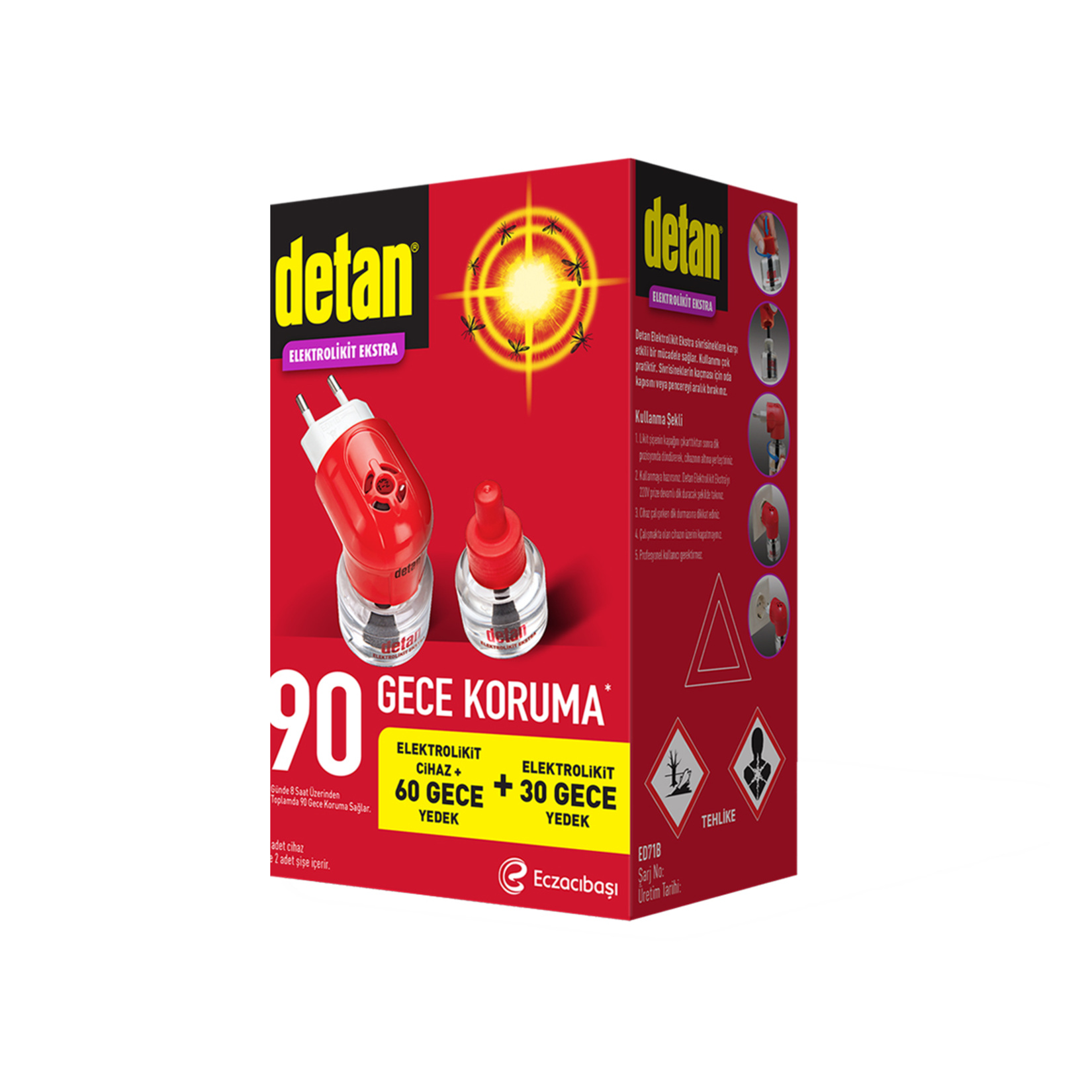 Detan Makine 60 + Likit 30 Gece 68 Ml