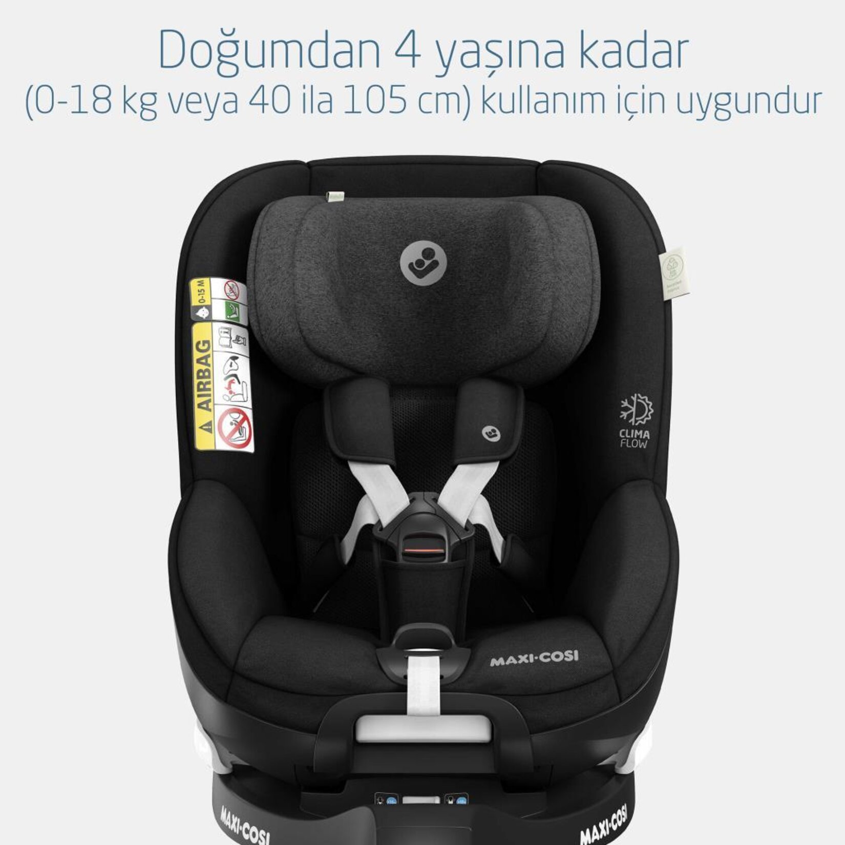 Maxi-Cosi Mica Pro 0-18 Kg Bebek Oto Koltuğu Black - Görsel 6