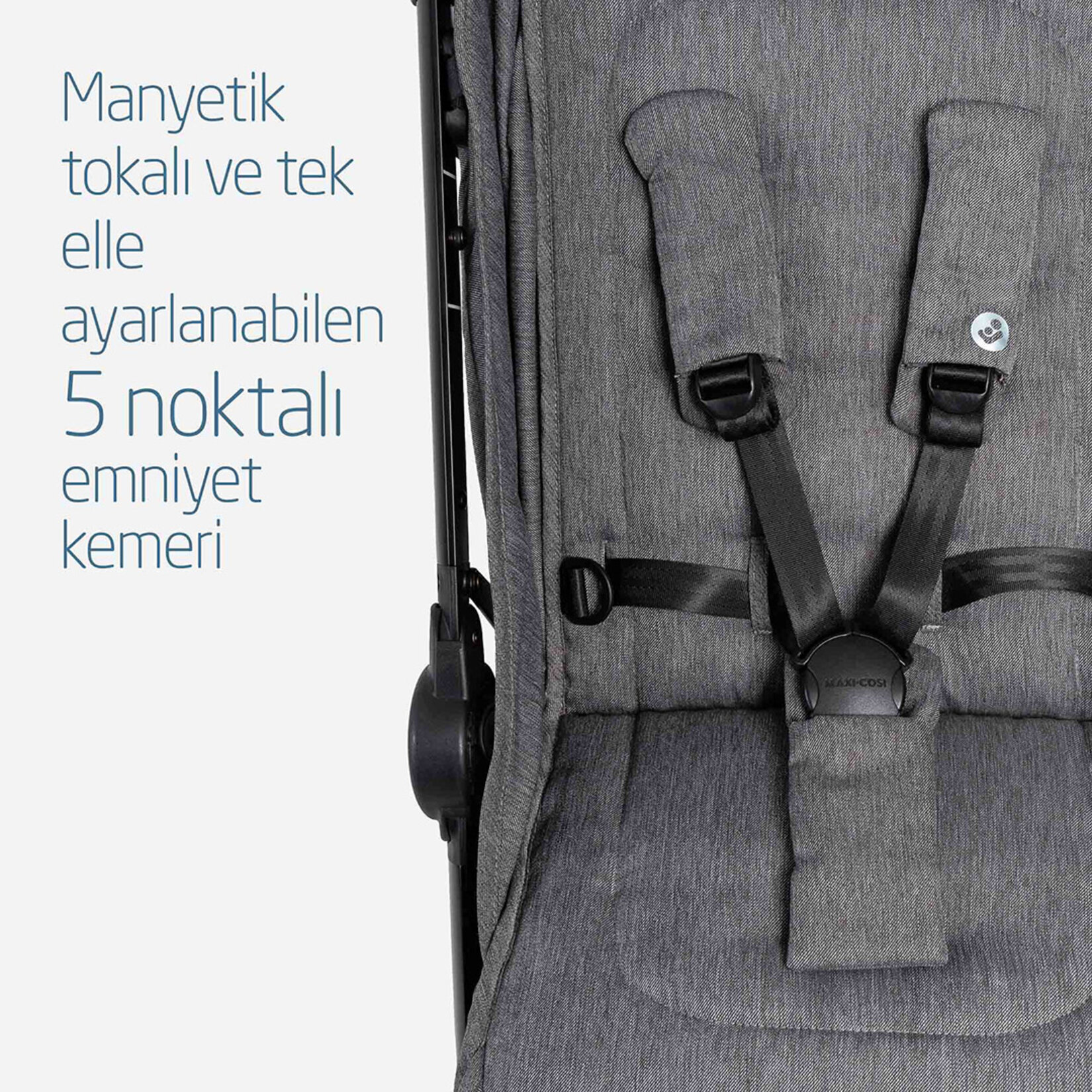 Maxi-Cosi Eva Bebek Arabası Select Grey - Görsel 4