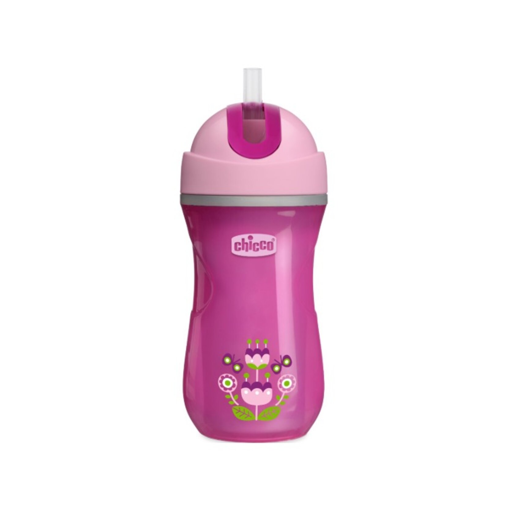 Chicco Isı Yalıtımlı Pipetli Bardak 266 Ml Pembe