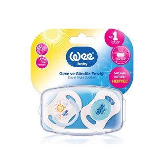 Wee Baby Gece Gündüz Emzik No:1 Mavi 2'li