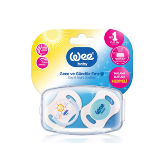 Wee Baby Gece ve Gündüz Emziği No:2 Mavi