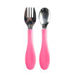 Mycey Paslanmaz Çelik Çatal Kaşık Seti - Pembe - Görsel 1