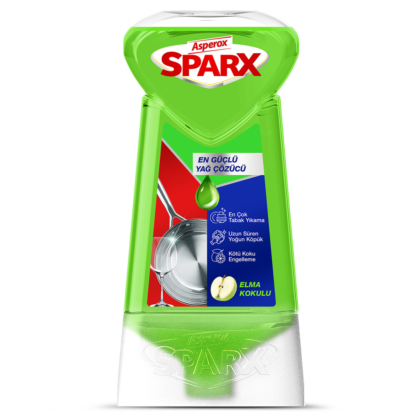 Asperox Sparx Elma Kokulu Sıvı Bulaşık Deterjanı 650 Ml