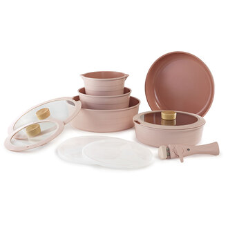 Neoflam Midas Büyük Set Pembe Induction 11 Parça