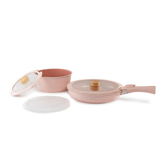 Neoflam Midas Başlangıç Set Pembe Induction 6 Parça