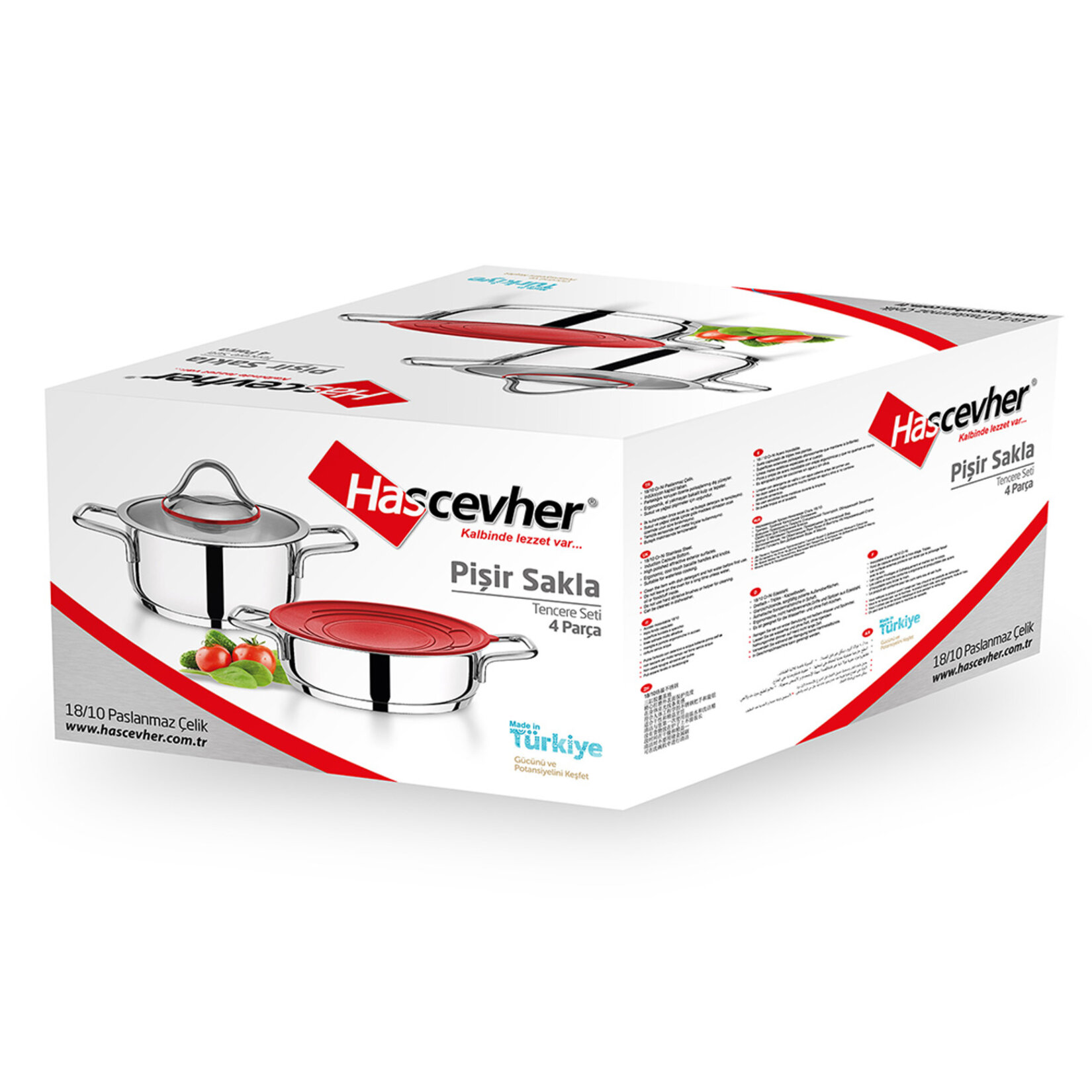 Hascevher 4 Parça Pişir Sakla Set - Görsel 2