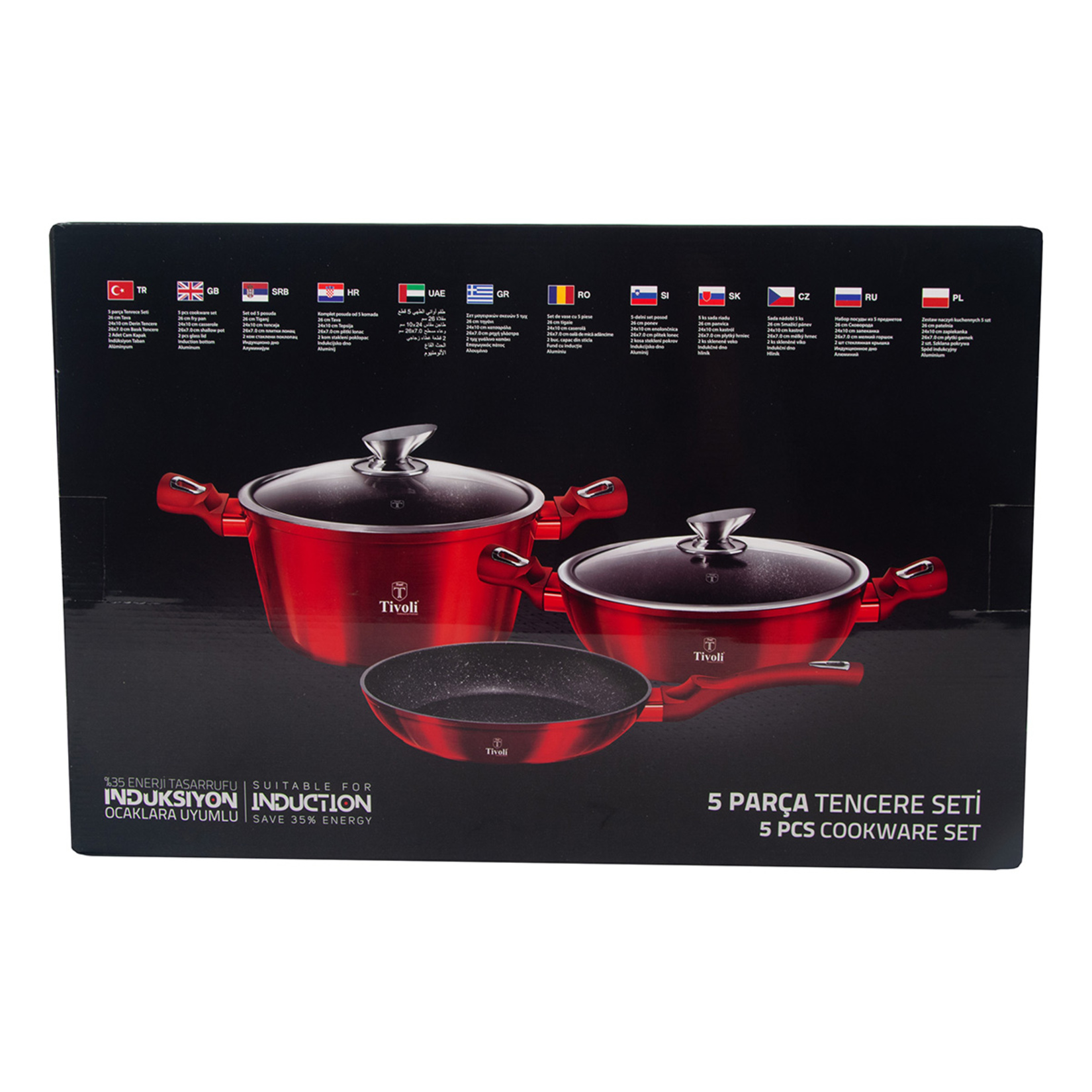 Tivoli 5 Parça Tencere Seti - Görsel 2