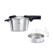 Fissler Vitaquick Premium 4.5 L Düdüklü Tencere  & Buhar Aparatlı - Görsel 2
