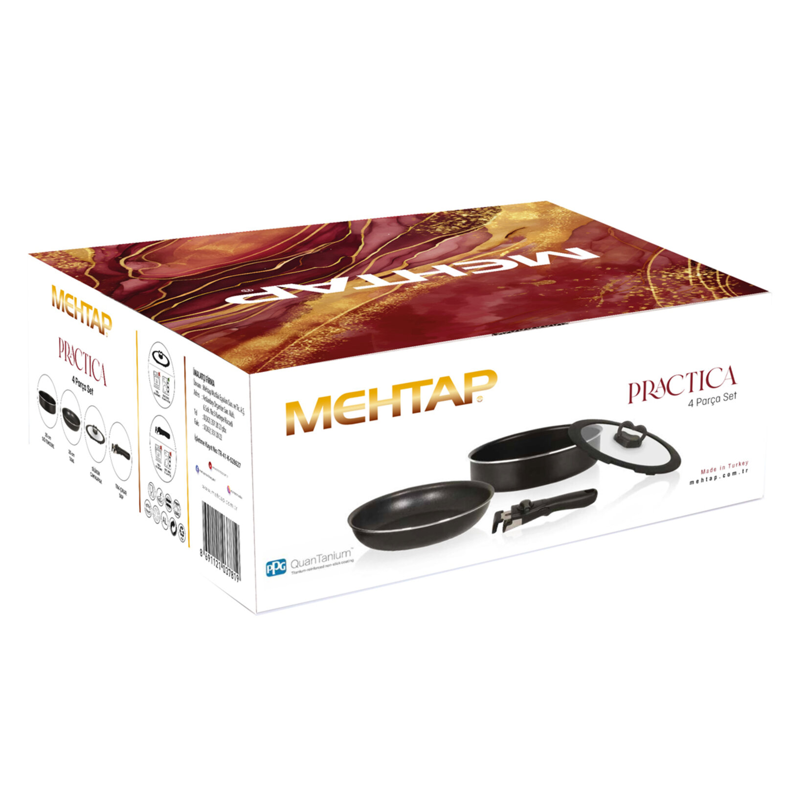 Mehtap Practica Sığ 26 Cm +Tava 26 Cm Set - Görsel 1