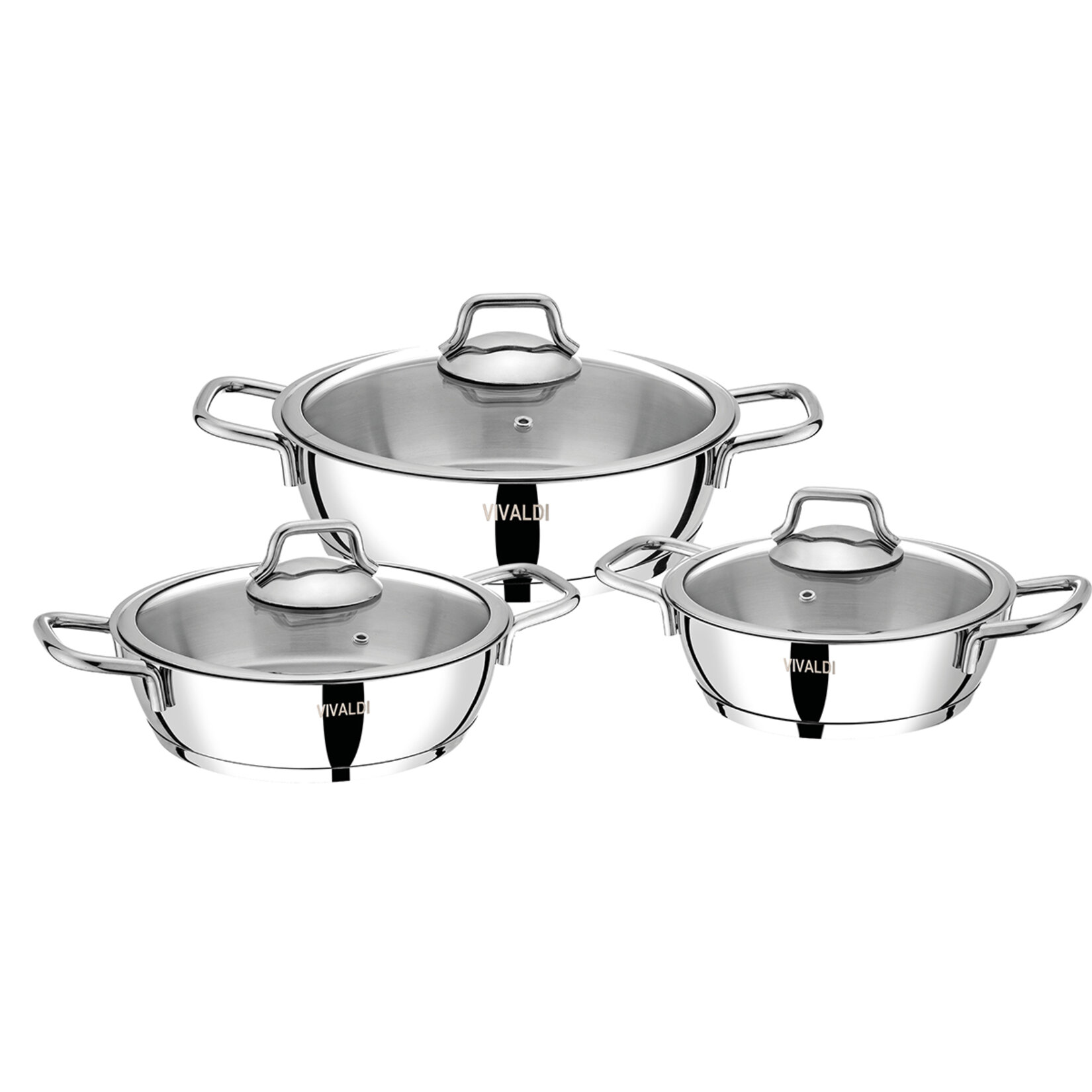 Vivaldi Defne Sahan Seti 16-18-20 Cm