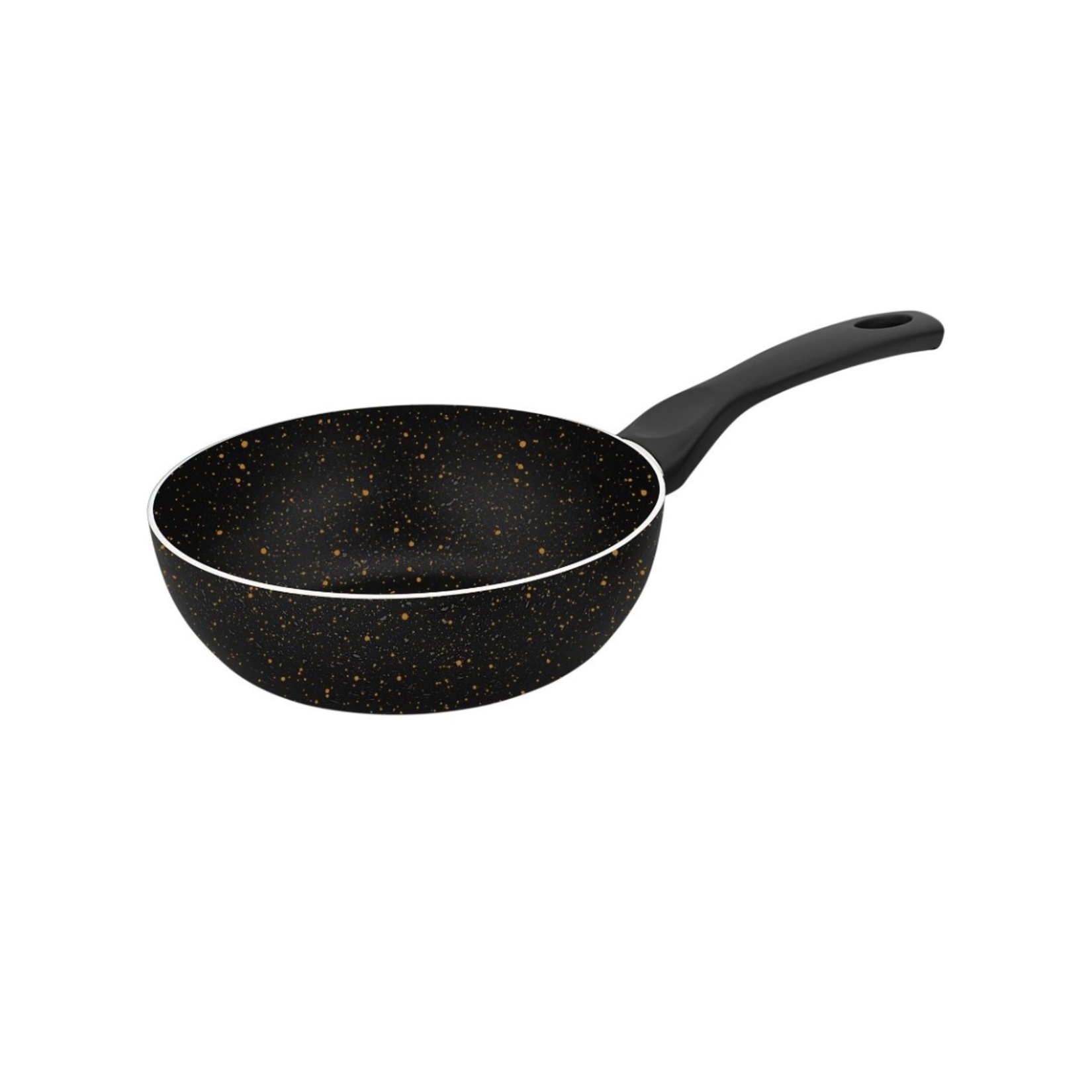 Papilla Nirvana Wok Tava İç Dış Siyah Gümüş 18 Cm