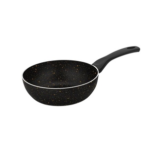 Papilla Nirvana Wok Tava İç Dış Siyah Gümüş 18 Cm