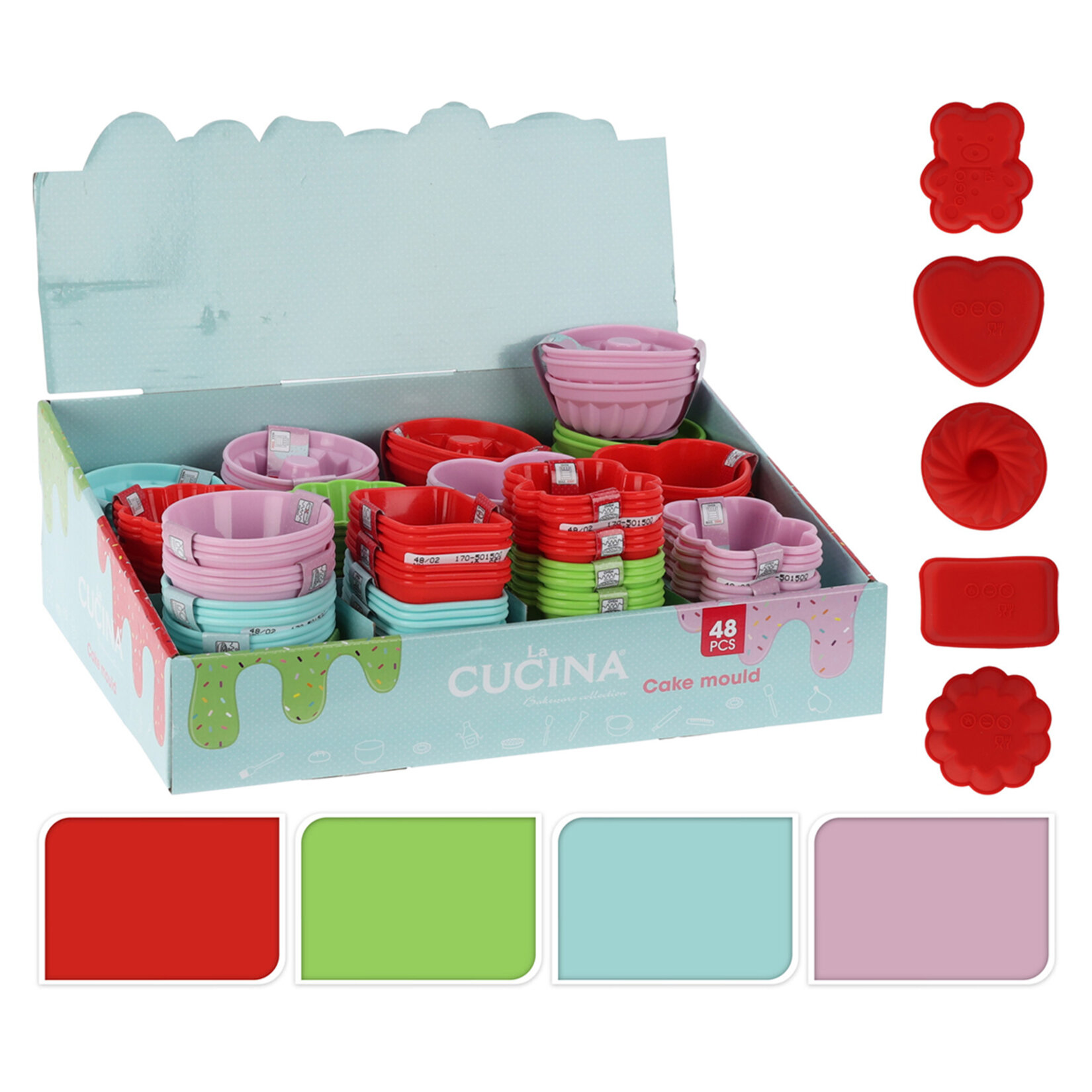 Koopman Silikon Kek Kalıbı 3 Parça Set